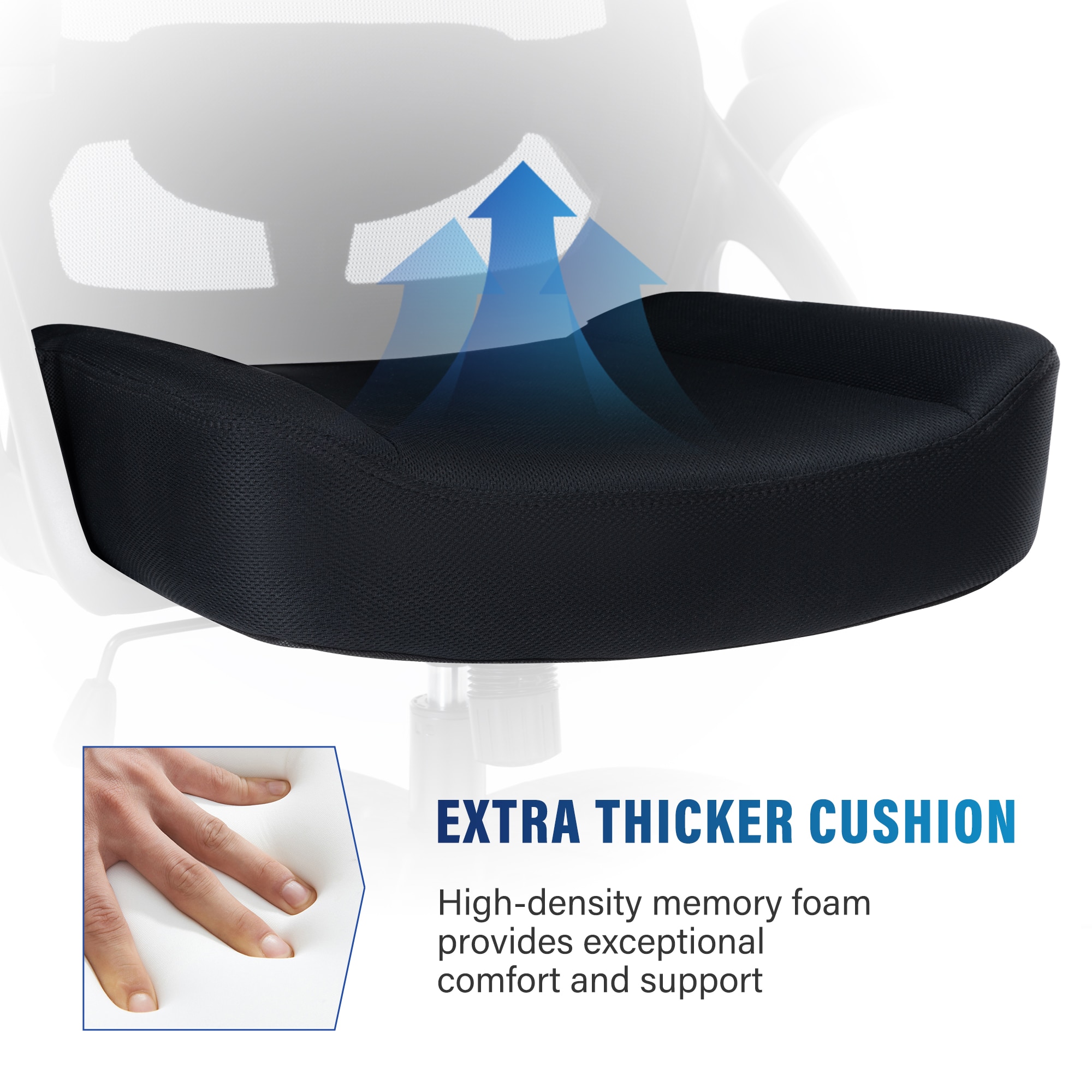 Big And Tall Office Chair 400lbs With Flip-up Arms, Mesh Ergonomic Heavy Duty Computer Chair Desk Chair Wide Seat, Executive Swivel Task Rolling Chairs For Heavy People_maomaolike.com